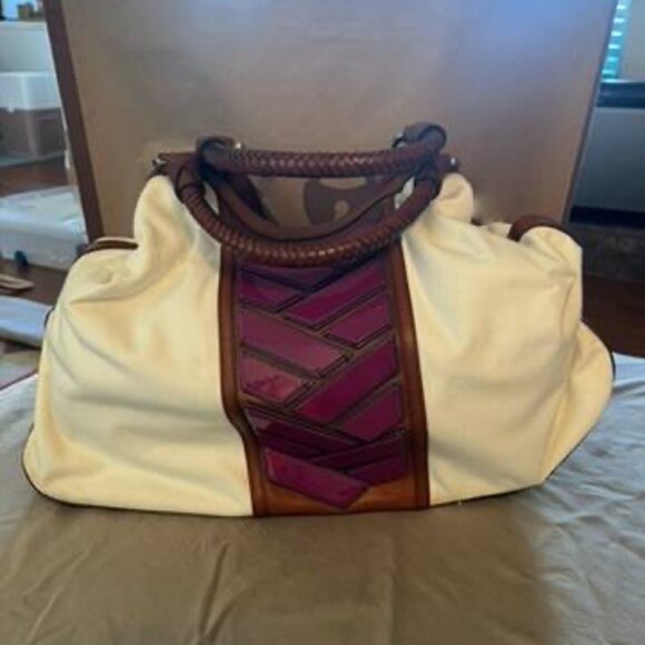 Cole Haan White and Magenta Hobo Bag - Picture 2 of 11